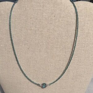 Elegant Green Beaded Necklace